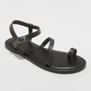 Women's Tera Naked Ankle Strappy Sandals Black